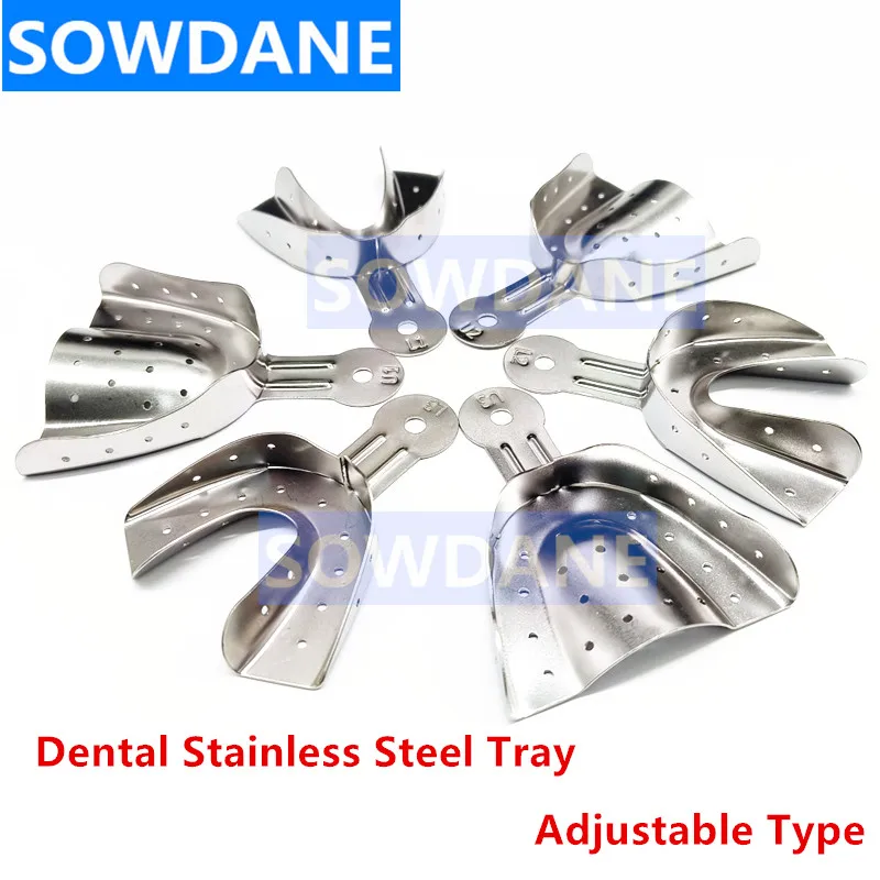 

Dental Impression Tray Adjustable Teeth Tray Stainless Steel Autoclavable Denture Instrument Tooth Trays