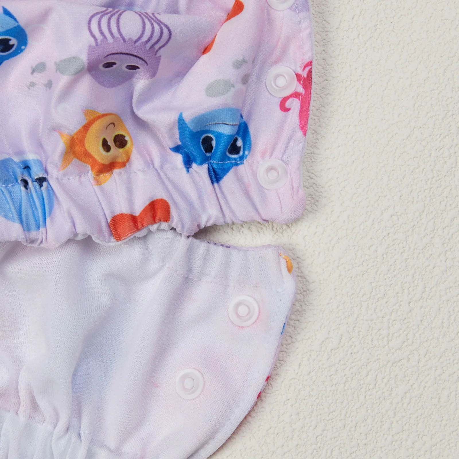 Kisded nyomtatás swimwear újrafelhasználható absorbent stretchable derékon Ruhásszekrény gomb bloomers Sportalsó Fürdőtrikó Pelenka számára Áztatás Úszás