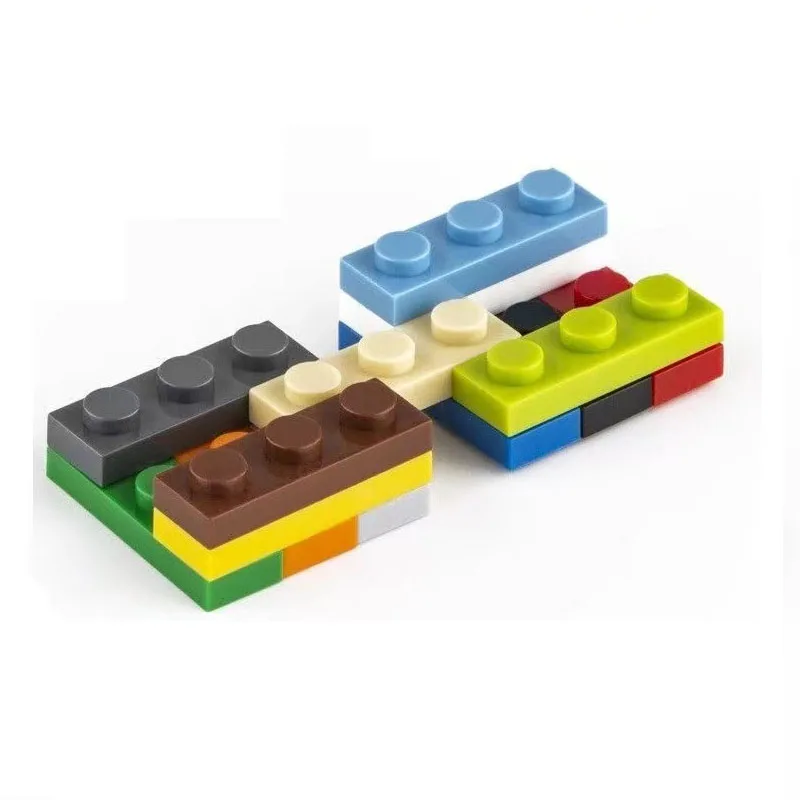 

60 шт./лот MOC кирпичи пластина 1x3 совместима с 3623 детскими игрушками DIY строительный блок частицы пластина техническая игрушка