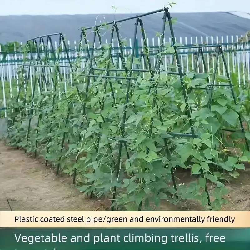 1set Climbing Plant Support Stakes, Multi-Purpose Durable Garden Rods for Tomatoes Cucumbers and Grape Vines H0983BB