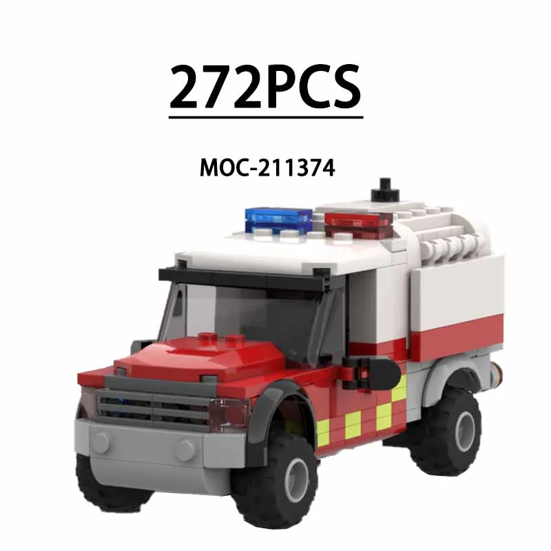 

MOC-211374 Building Blocks City Class 1 Tanker Fire Truck Fire Brigade 272 Pieces Birthday Gift Toys for Kids