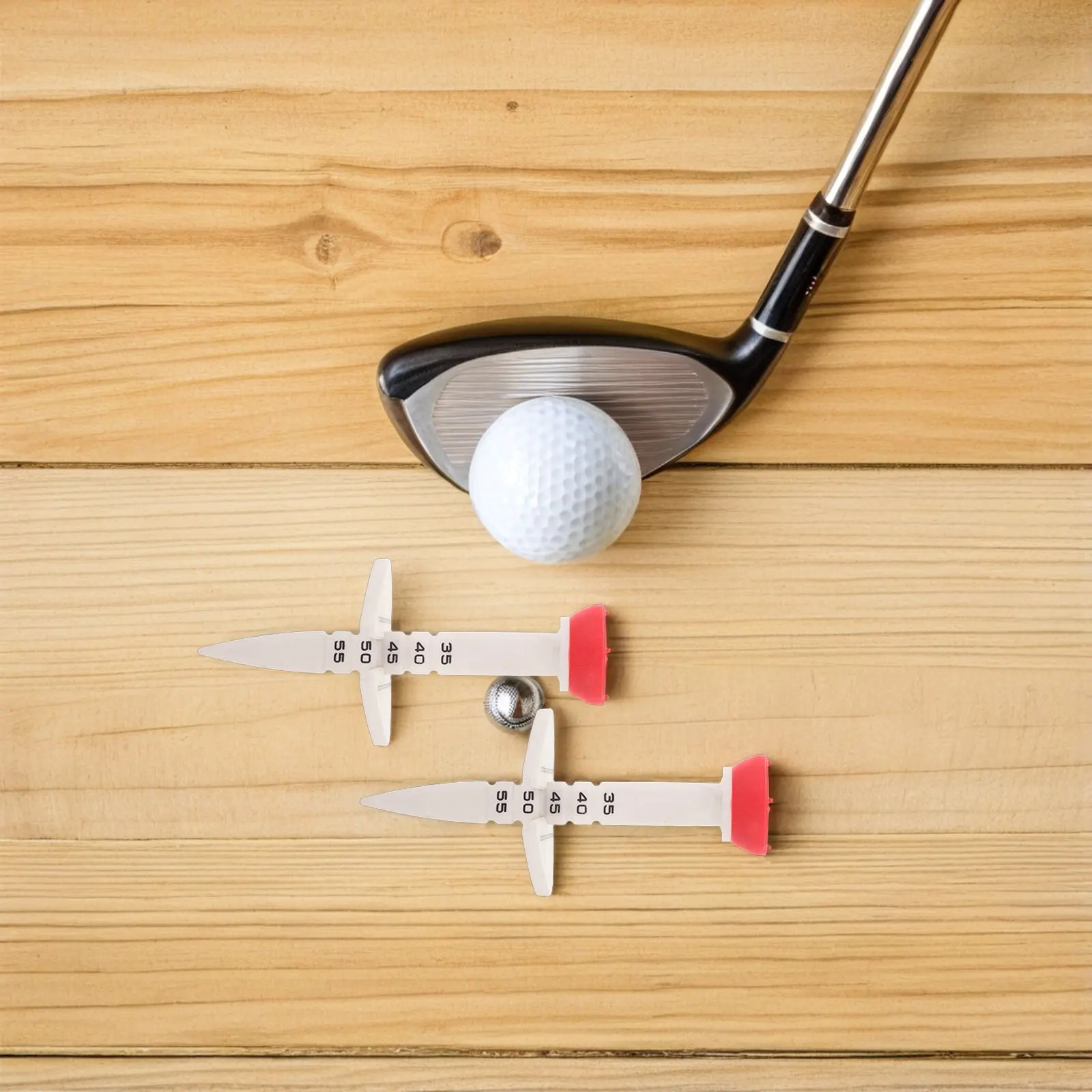 

6Pcs Adjustable Golf Tees Stable Height Elevator Plastic Driving Range Practice Simulator Golf Training Equipment