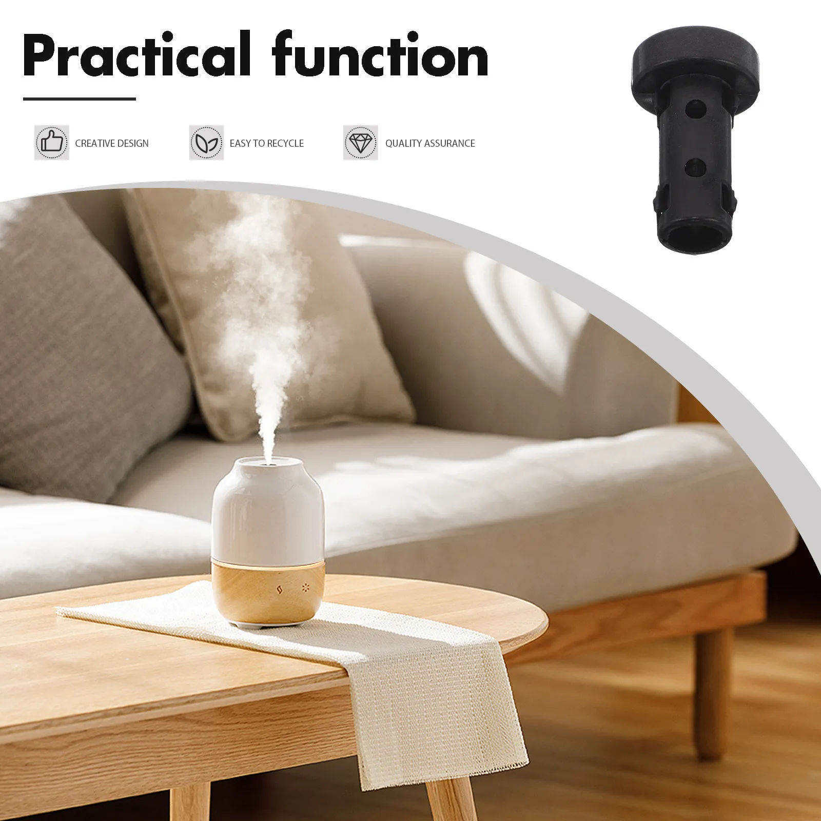 10 Pcs Diy Humidifier Atomizing Support Aromatherapy Bracket Atomization Black Atomizer Holder