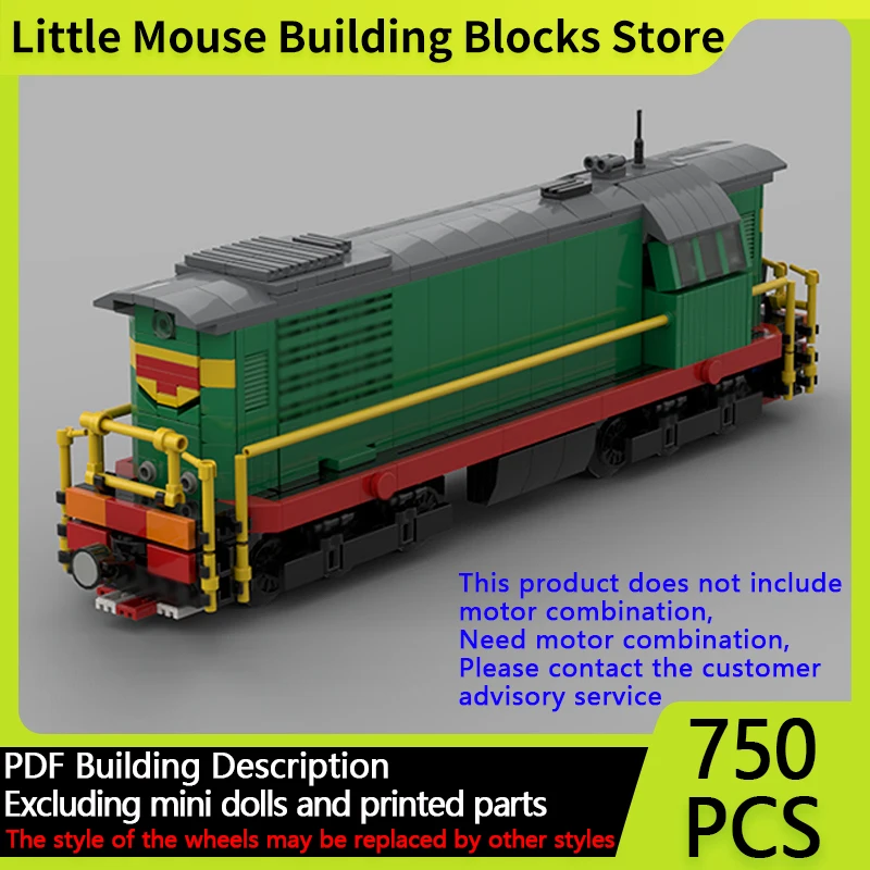 

City Car Model MOC Building Bricks ChME3 Diesel Locomotive Train Modular Technology Gifts Holiday Assemble Children Toys Suit