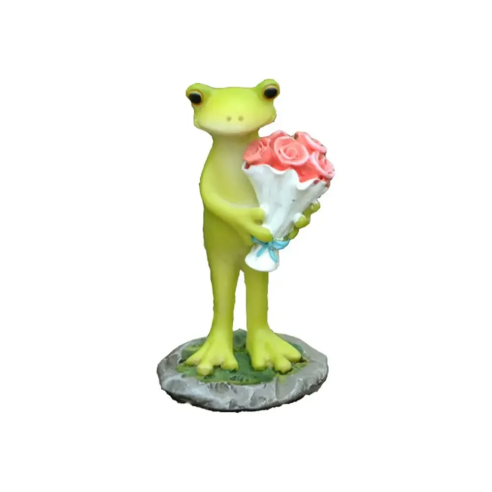 

Garden Miniature Frog Statues- Have a Nice Day