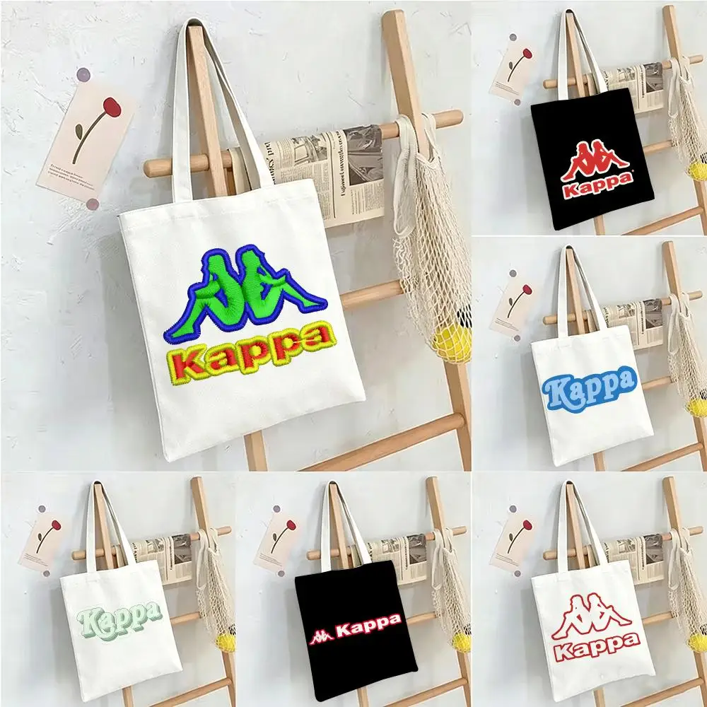Brand K-kappa Storage Bags  Shopper Bags Handbags Canvas Shoulder Bags Woman Shopping Bags High Capacity