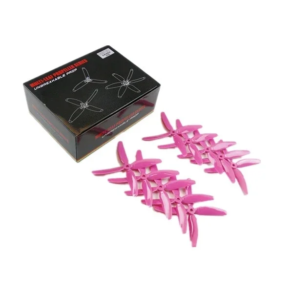 KINGKONG/LDARC 10 Pairs Kingkong 5x4x4 5040 5 Inch 4-Blade Propeller CW CCW for FPV Racer