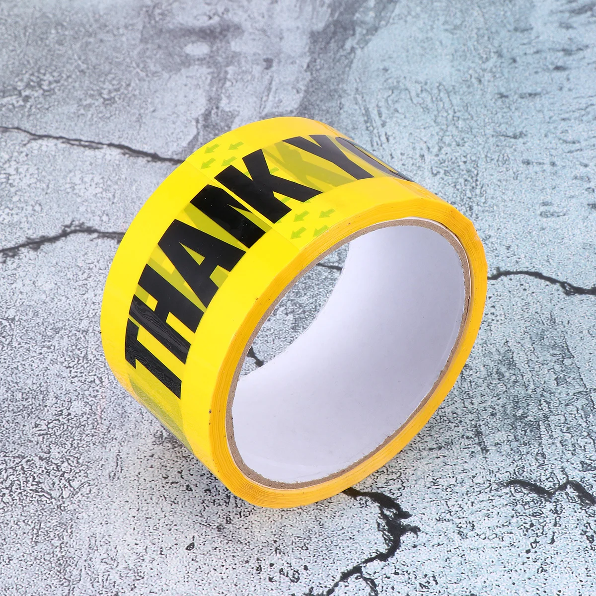 1 لفة شريط حاجز أصفر آمن عالي التحمل لمواقع البناء، شريط تحذيري للطرق، مقاوم للانزلاق لأرضيات الجدران #5