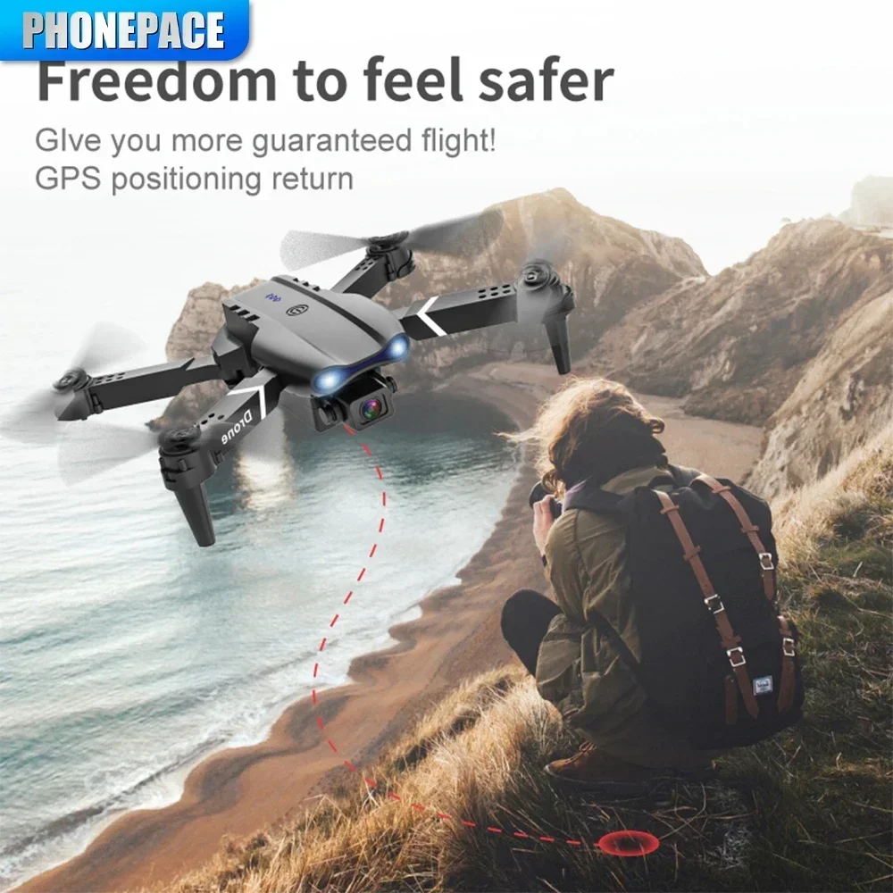 ​HD 6K Photography E99 Pro Drone Quadcopter with Altitude Fixation Remote Control Handle Four Axis UAV Helicopter Toys​​