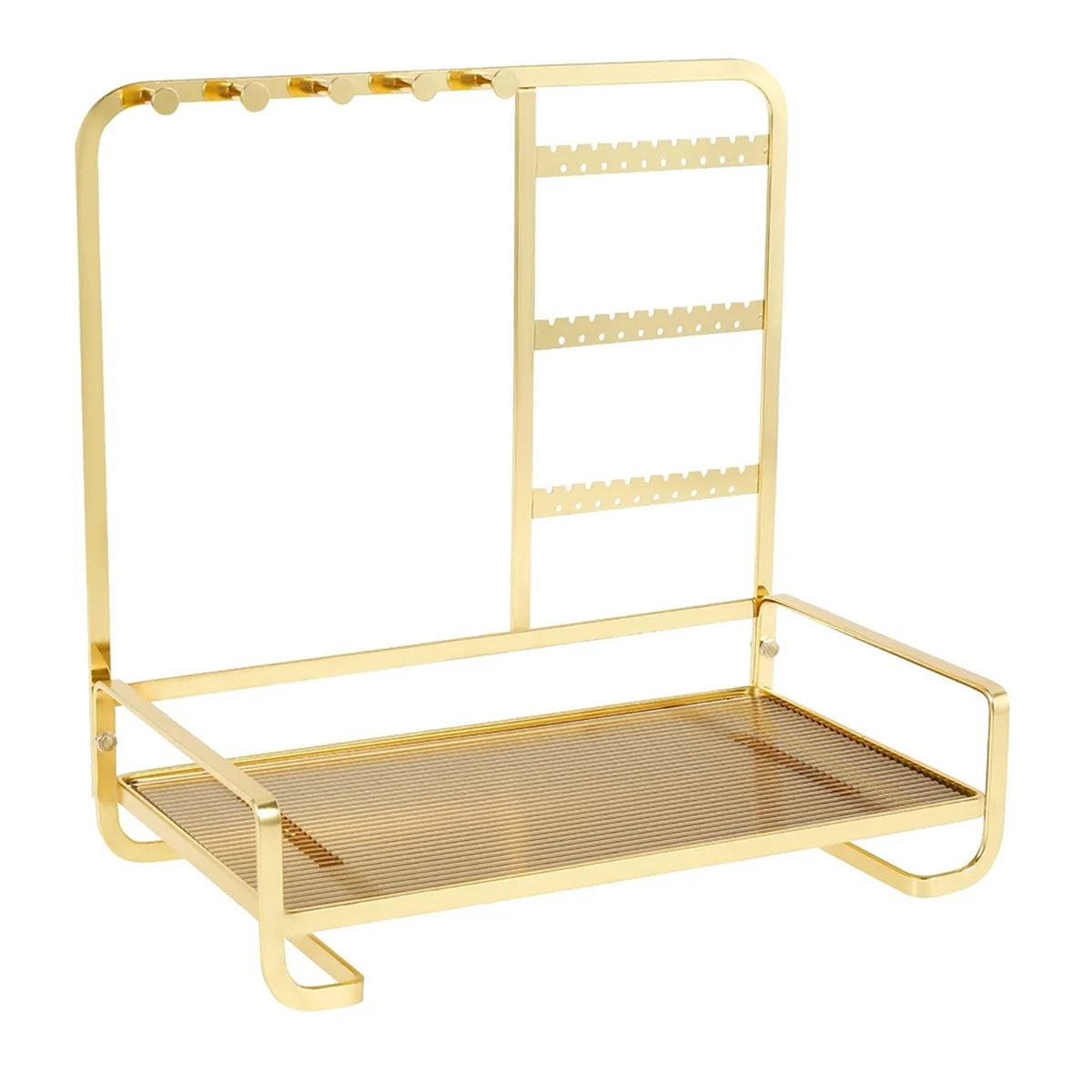 

A96Q-Jewelry Organizer Jewelry Display Fashion Bracelet Display Rack Jewelry Tray Rack Gold