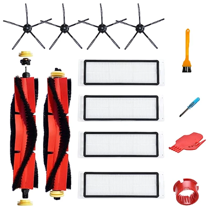 Комплект сменных аксессуаров ABUD для Roborock S4 E4 S5 S5 Max S6 S60 S65 S50 S51 S55 E20 E25 E35, основная боковая щетка