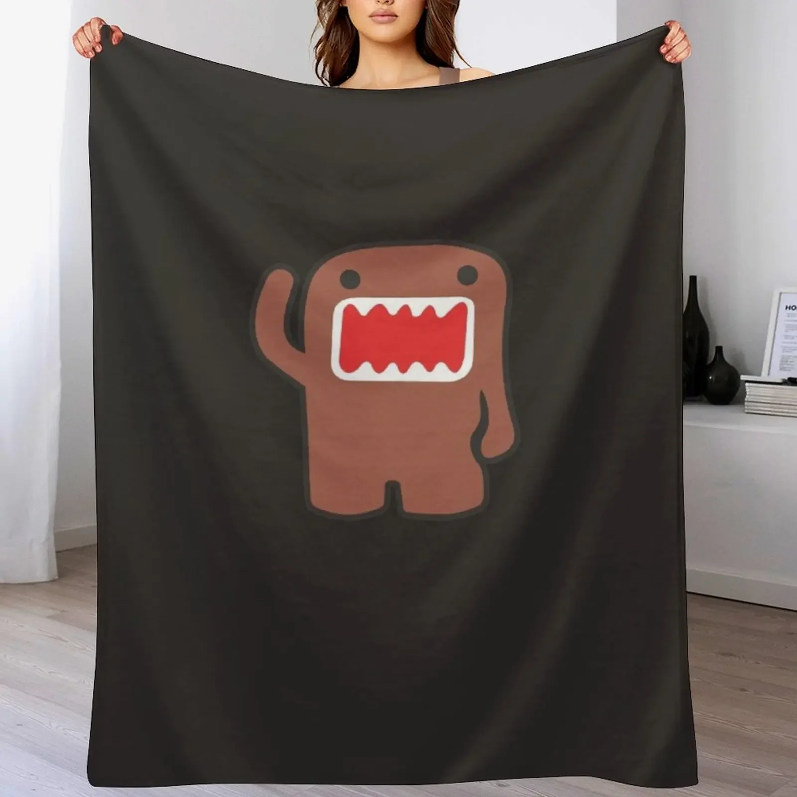 Domo Kun Essential T-Shirt Throw Blanket No Pilling Soft Warm Blanket for Bed