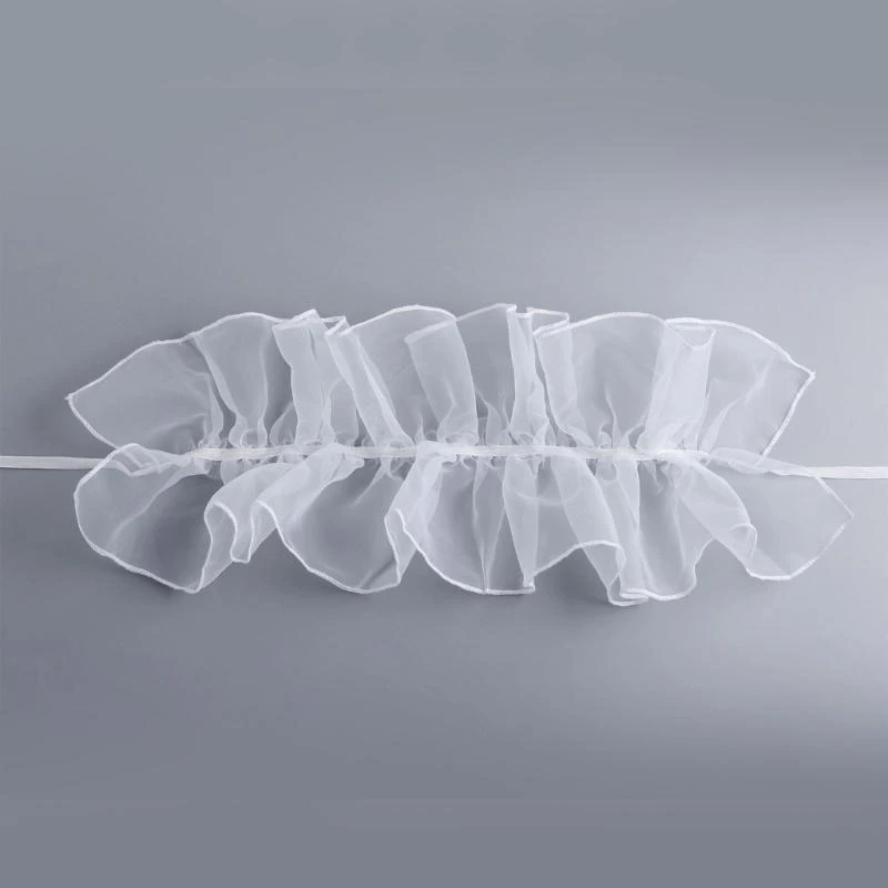 652f Ruff Lapel Garbker para Lady Girl Shawl Collar Cosplay Colar Elizabethan