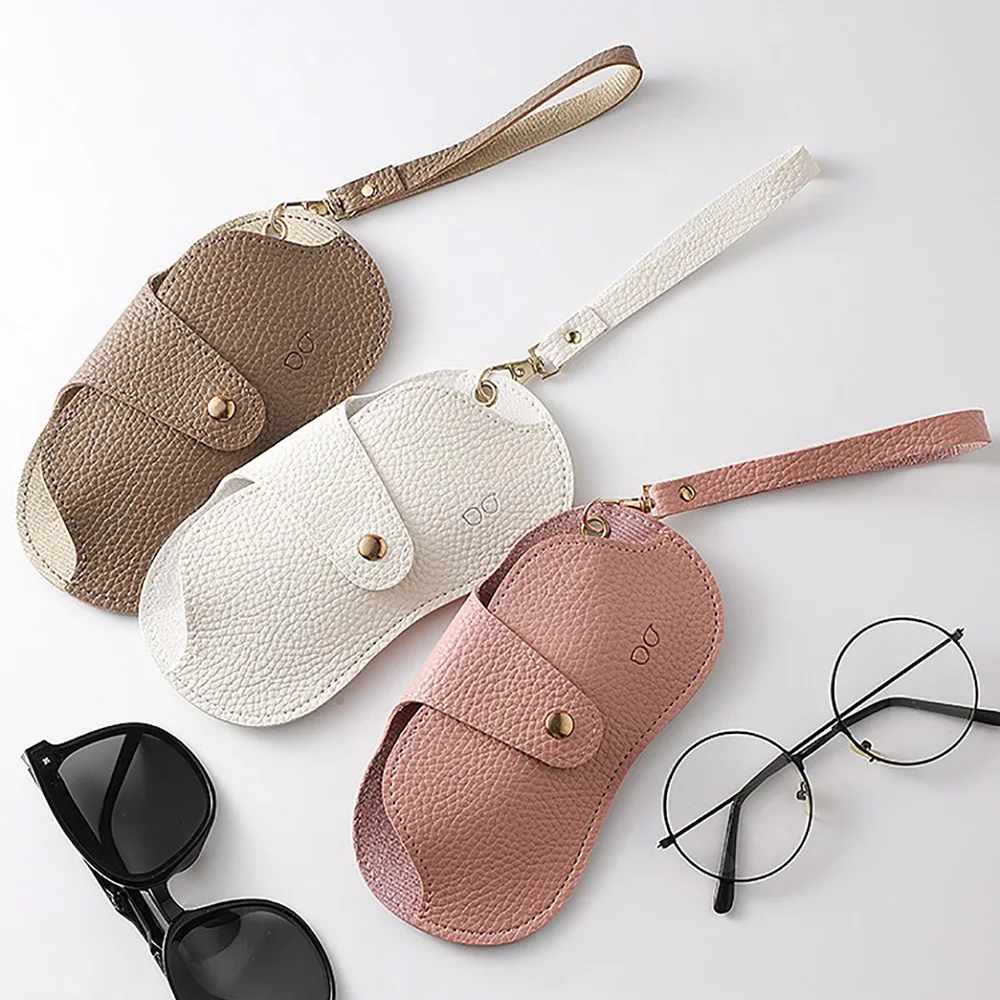 Women's Fashion Sunglasses Pouch, Pressure‑Resistant Portable Sunglasses Case, Eyeglass Storage Bag, Sunglasses Hanging Pouch