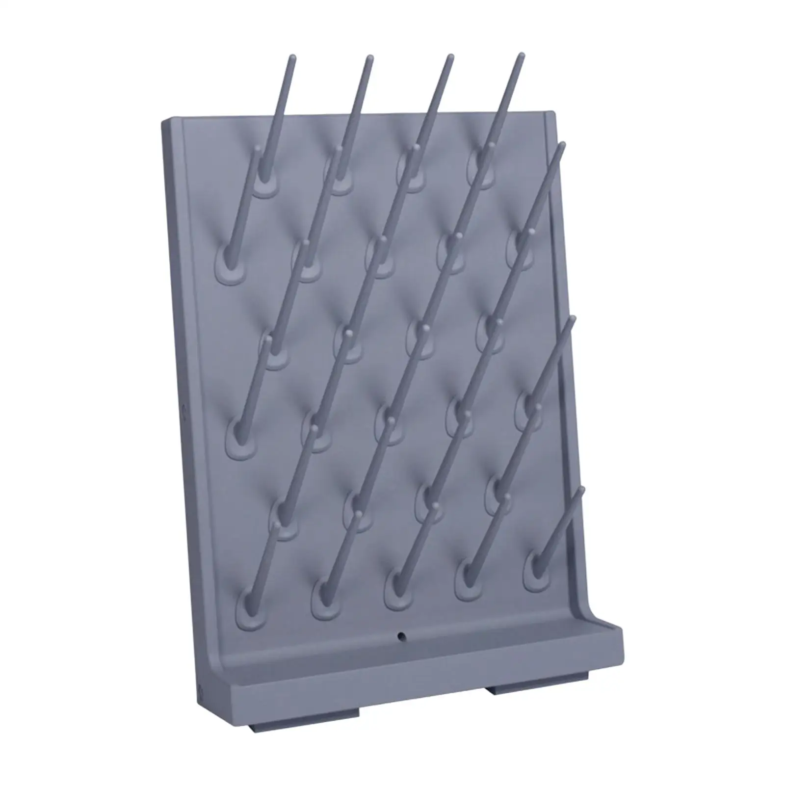 Practical Storage Shelf Detachable 35 Degree Angle Hanging 27 Rod Durable Organizer Holder for Beaker Cup Bottle
