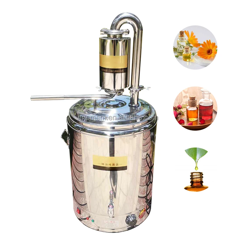 Home Use Agarwood Essential Oil Distillation Machine 32/55L Cinnamon Leaf Oil Machine Sandalwood Oil Extraction Machine