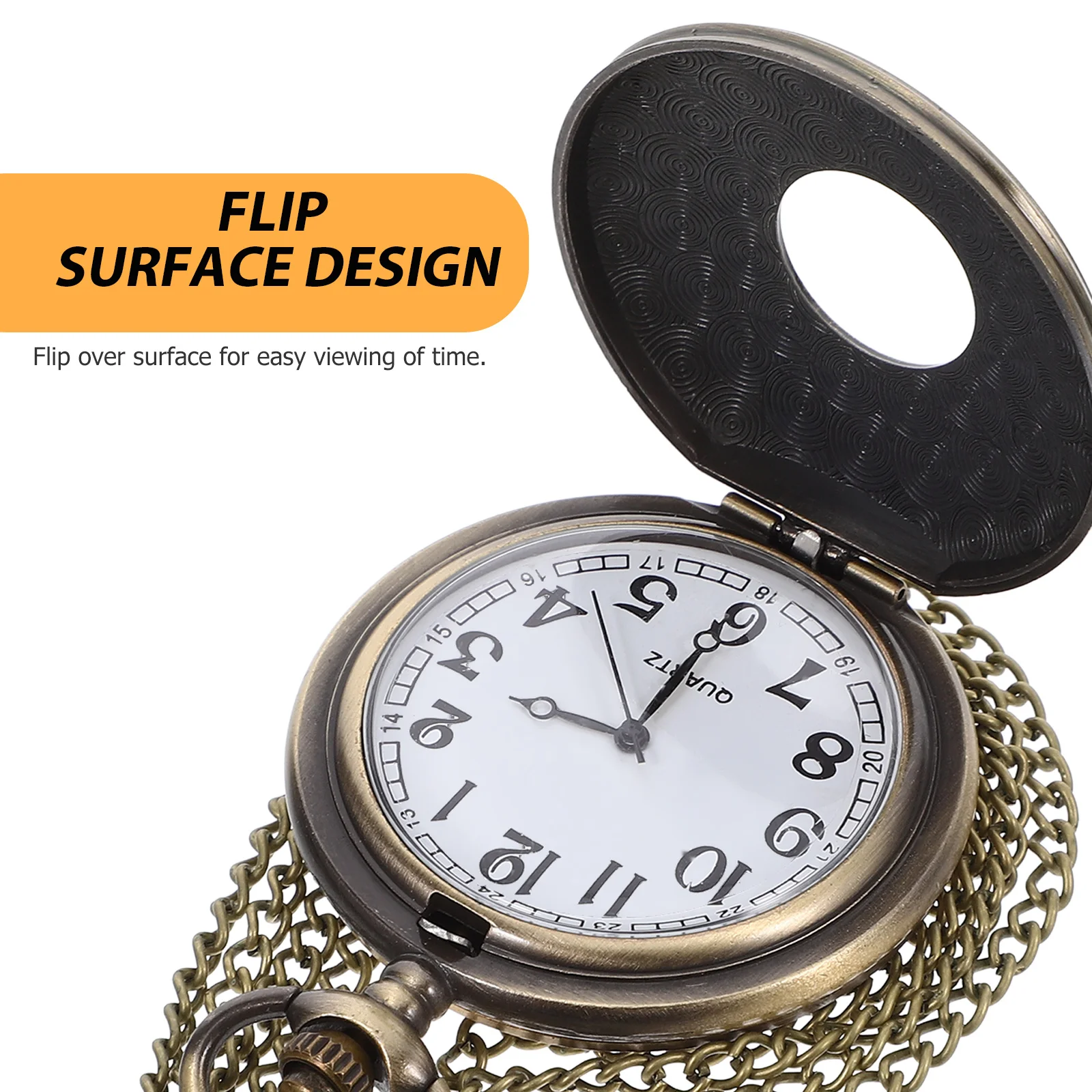 

Retro Vintage Pocket Watch Metal Durable Compact Lightweight Pocket Watch for Men Women Decorative Gift Giftable Accessory