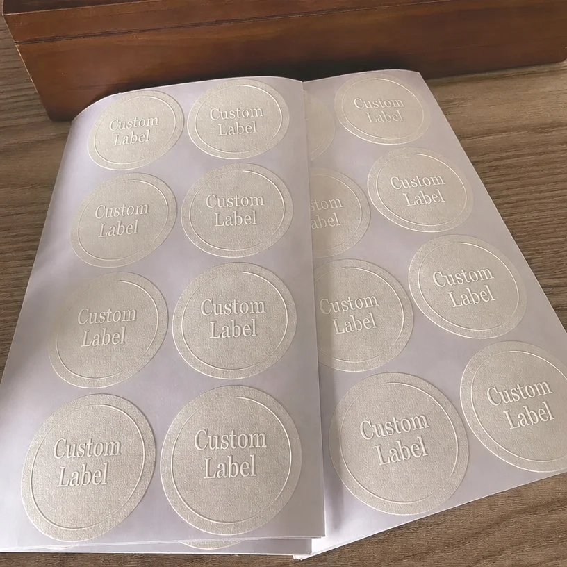3D Printing Logo - Niestandardowe etykiety 3D z wytłoczonym wzorem,