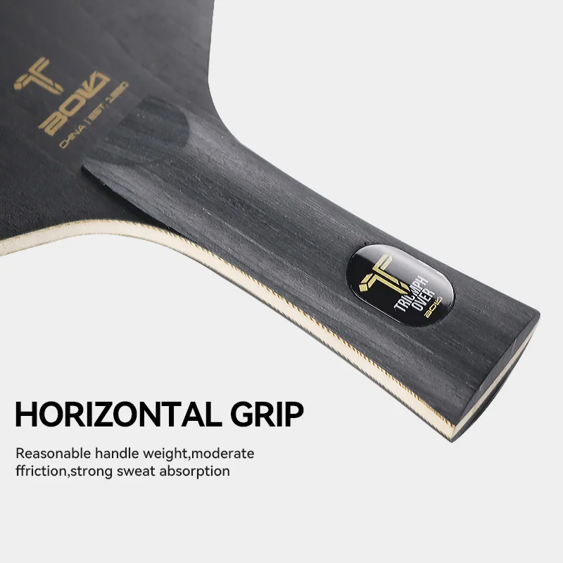 Hexagonal Table Tennis Blade 5-Ply Pure Wood Ping Pong Paddle