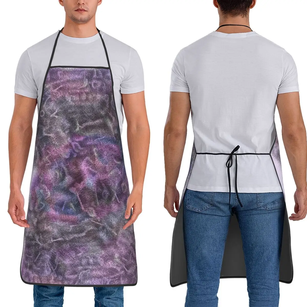 Digital Sketch #10A Apron Chef Baking Tablier Waterproof Bib Kitchen Cleaning Pinafore for Women Men Gardening