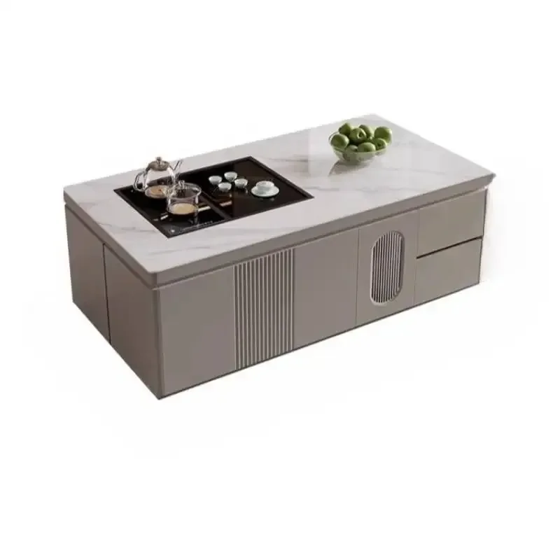 # Hidden Storage Coffee Tables European Style Drawer Mid Century Coffee Tables Space Saving Low Tavolino Da Salotto Furniture Ho
