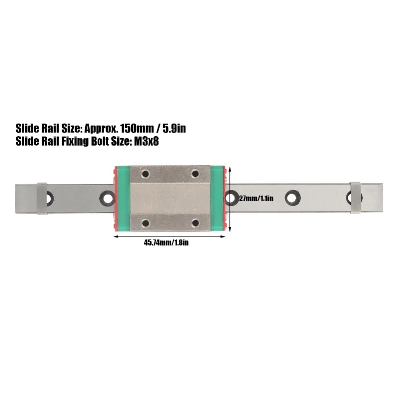 MGN12H-150-1R 미니어처 레일 슬라이딩 리니어 가이드 레일 스테인리스 스틸 리니어 가이드
