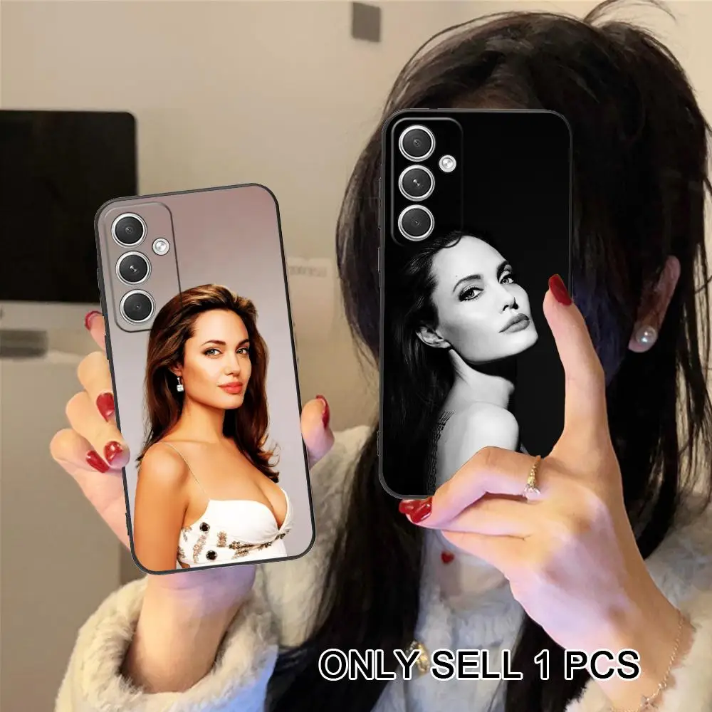 Angel Jolie Phone Case for Samsung Galaxy S26 S25 S24 S23 S22 S21 S20 Note20 Plus FE Ultra Soft TPU Shockproof Cover