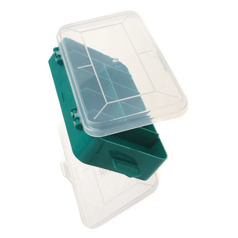 PENGGONG 13 Grids Tool Box Double-Side Toolbox Organizer Storage Box Multifunction Tool Case For Small Components