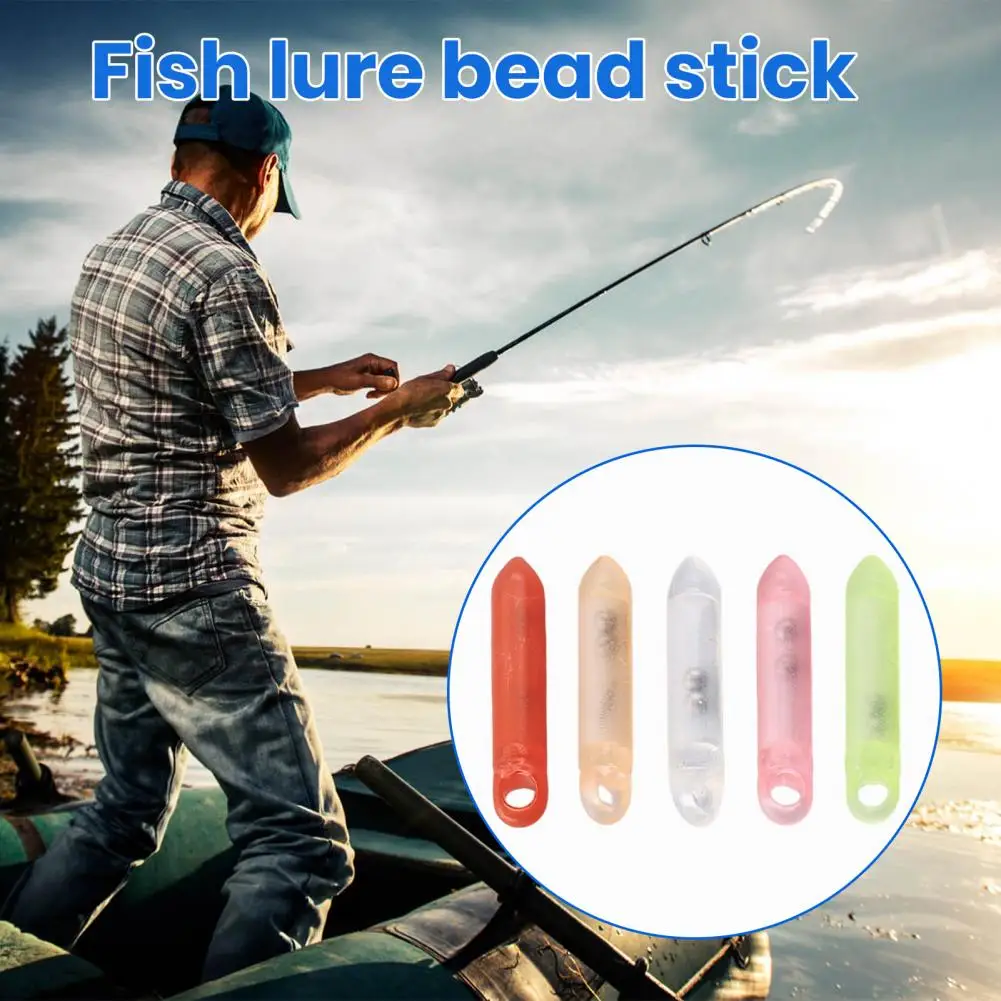 10Pcs Fishing Rattle Bead Loud Fluorescent Shell 2 Steel Beads Worm Jig Insert Glass Tube Fish Lure Rattle Stick Fishing tools