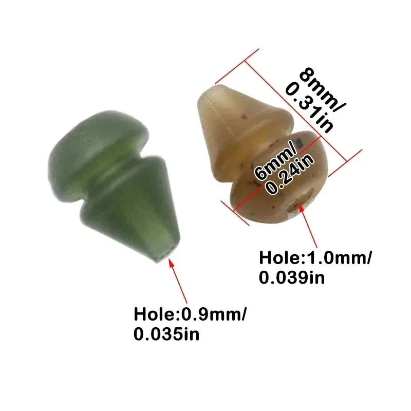 30 Piezas de Accesorios para Pesca de Carpa, Cuentas de Pesca de Carpa, Cuentas Heli Chod para Aparejos de Helicóptero, Aparejos de Pesca de Carpa