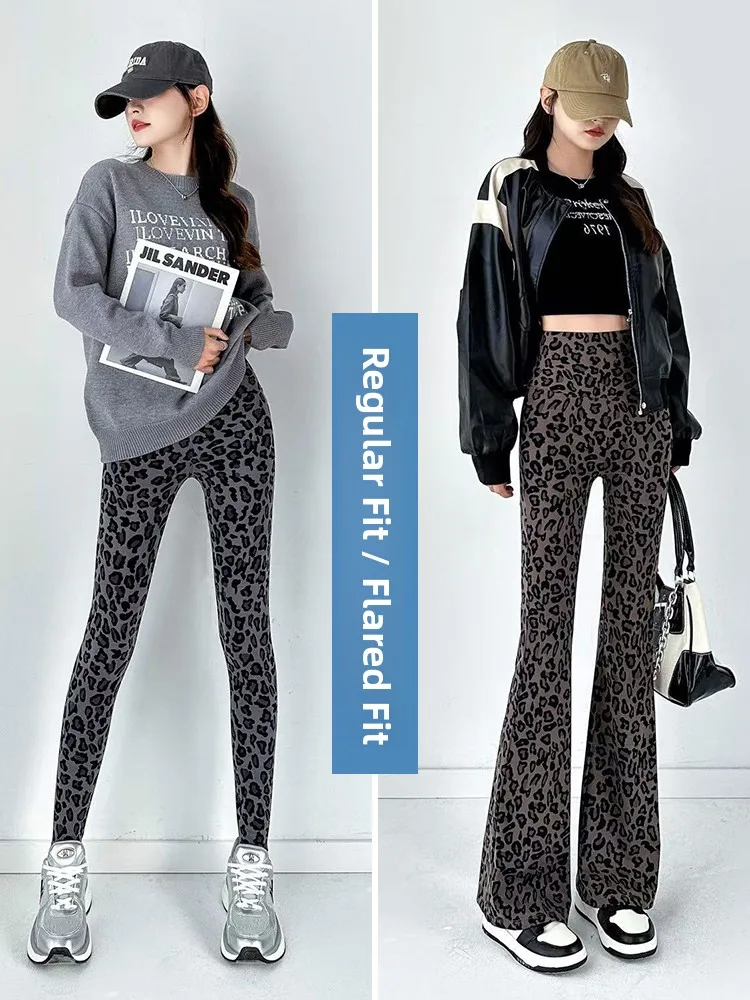 High Waist Yoga Pants Women's Fitn Tight ark Skin Pattern Boting Trousers Spring Autumn New Abdomen Lifting Butt Enha...