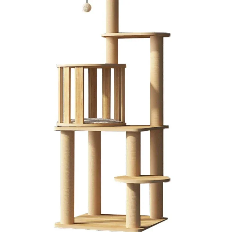 

Tower Climbing Scratchers Tree Pet Condo Sofa Shelf Scratchers Habitats Training Villa Gimnasio Para Gato Cat Supplies