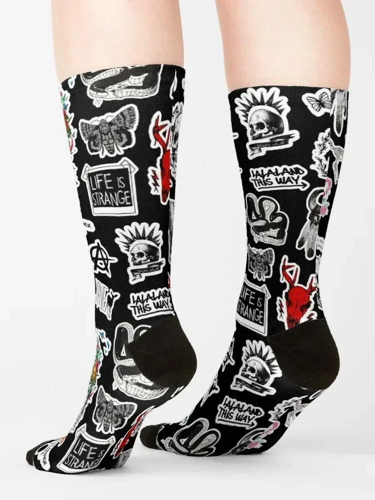 Life is Strange Pack Socks cotton crazy soccer anti-slip Climbing Men Socks Women's