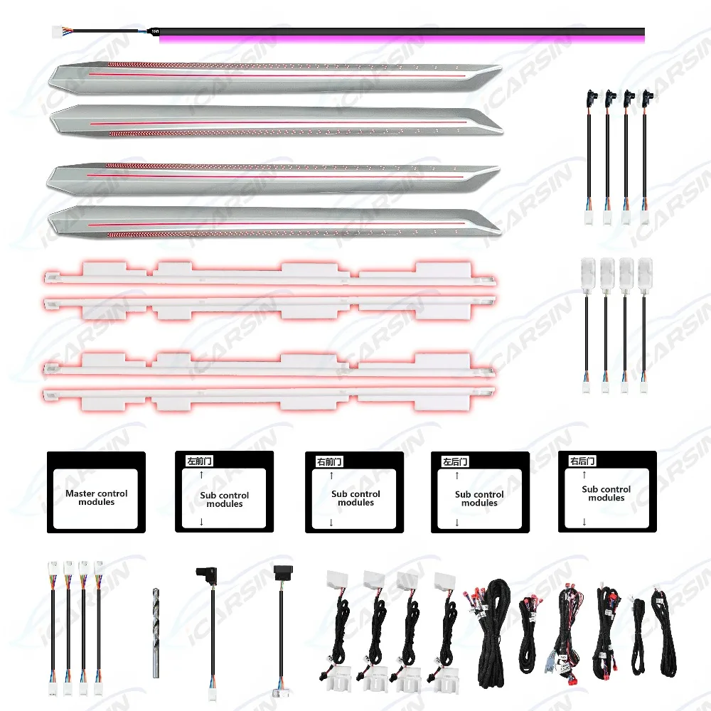 

Upgrade 64 Colors LED Trim Ambient Lighting for Audi A3 8Y 2021 to 2024 Interior Light Accessories Dashboard Door Lights