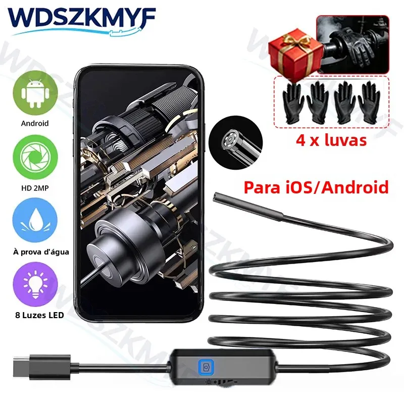 camera-de-inspecao-endoscopica-hd-para-tubulacoes-de-esgoto-camera-de-inspecao-mini-tipo-c-ip67-a-prova-d'Agua-para-carros-android-ios-iphone