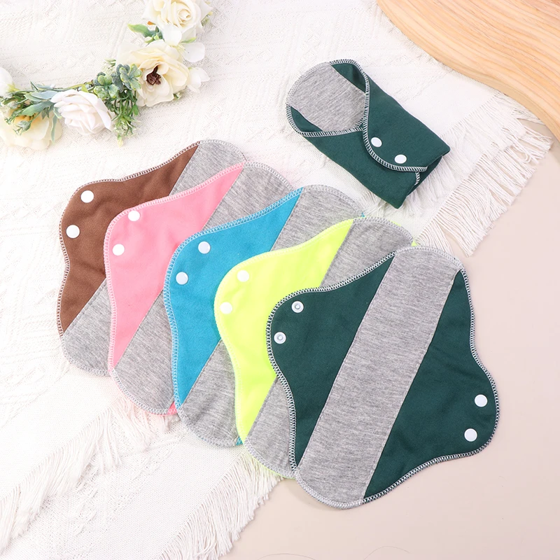 Bantalan Kain Tipis Katun Lembut Dapat Dicuci Celana Dalam Wanita Bantalan Sanitasi Serbet Bantalan Kebersihan Menstruasi Dapat Digunakan Kembali Harian