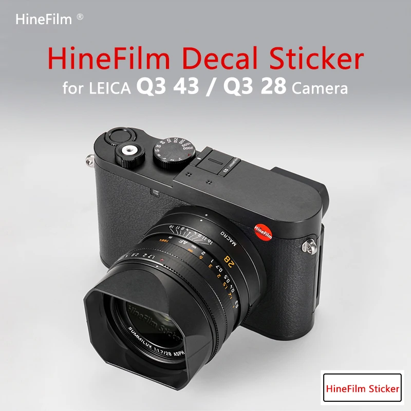 

Hinefilm Skin for Leica Q3 43 Camera Sticker Protective Film for Leica Q3 28 Camera Decal Skin Anti-Scratch Wrap Cover Skin