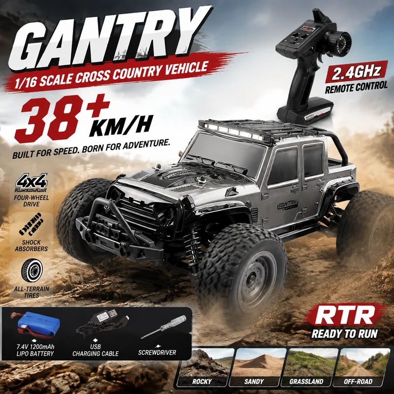 Rc Hobby Off Road - Yeni Suchiyu 16103 Gantry 1:18 Ölçekli