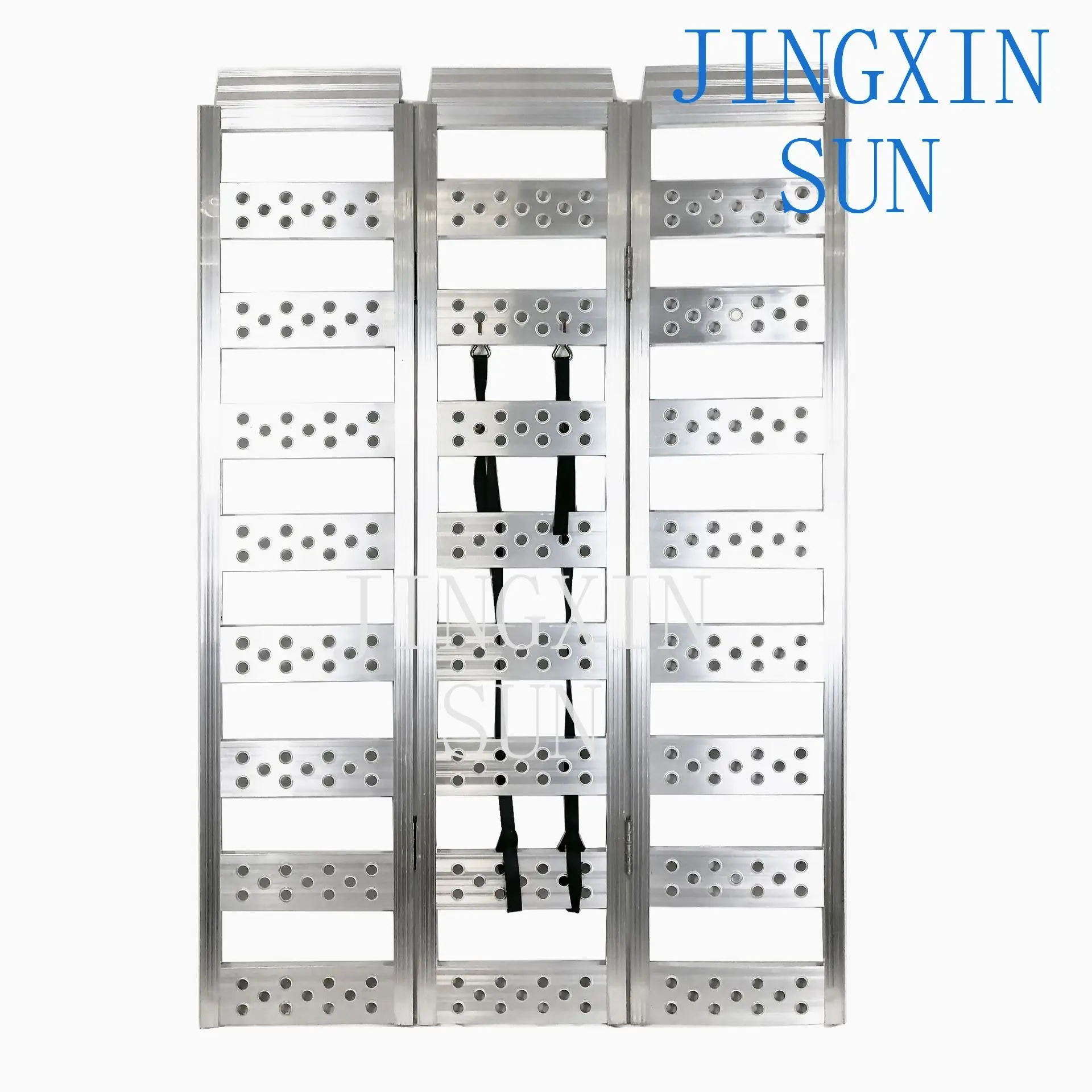 Motorcycle Aluminum Alloy Three-fold Board Folding Boarding Ladder with Widened Electric Vehicle Unloading Ramp