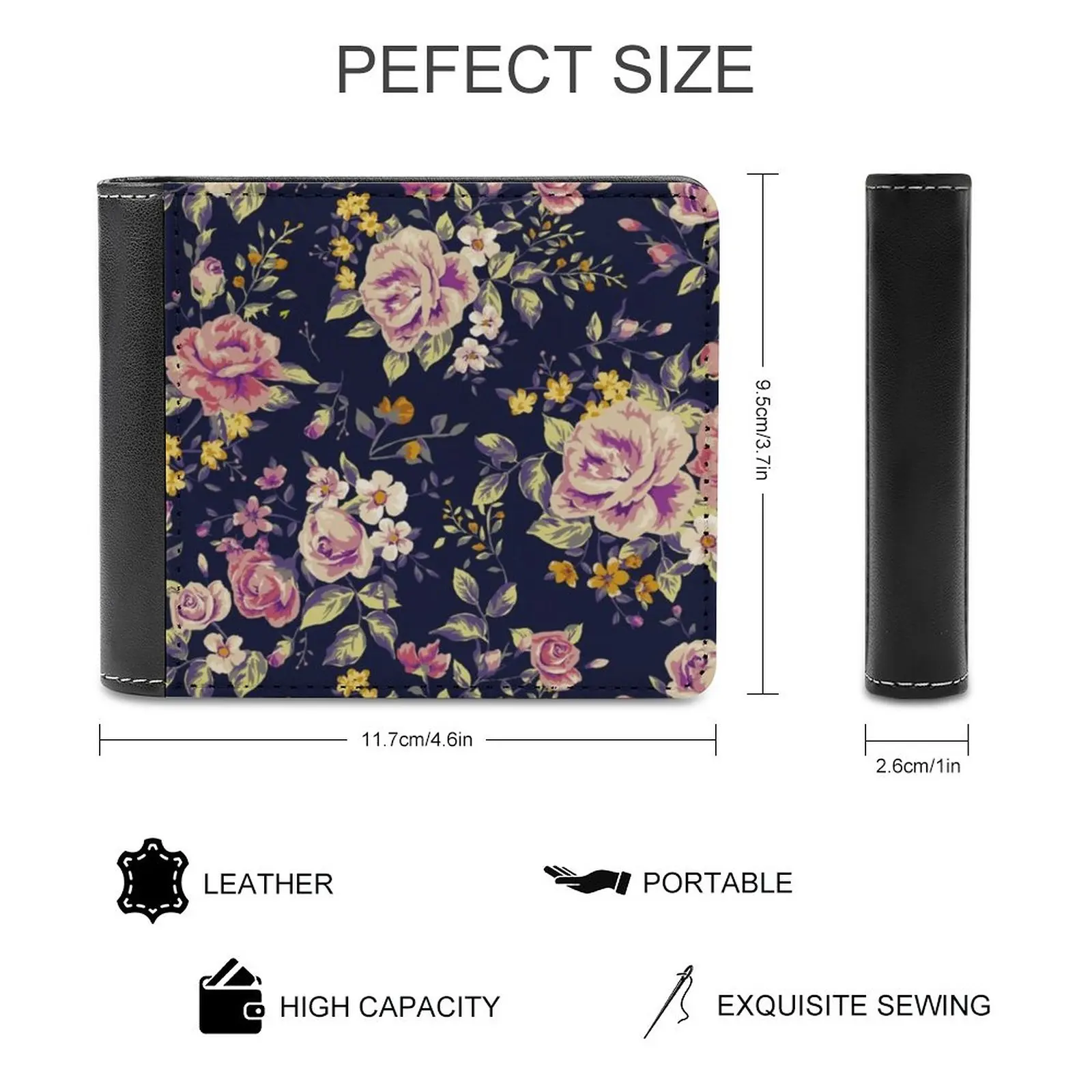 Floral Pattern 1 Soft Men Wallets New Purse Credit Card Holders For Male Purses Men Wallet Tropical Leave Leaf Green Nature
