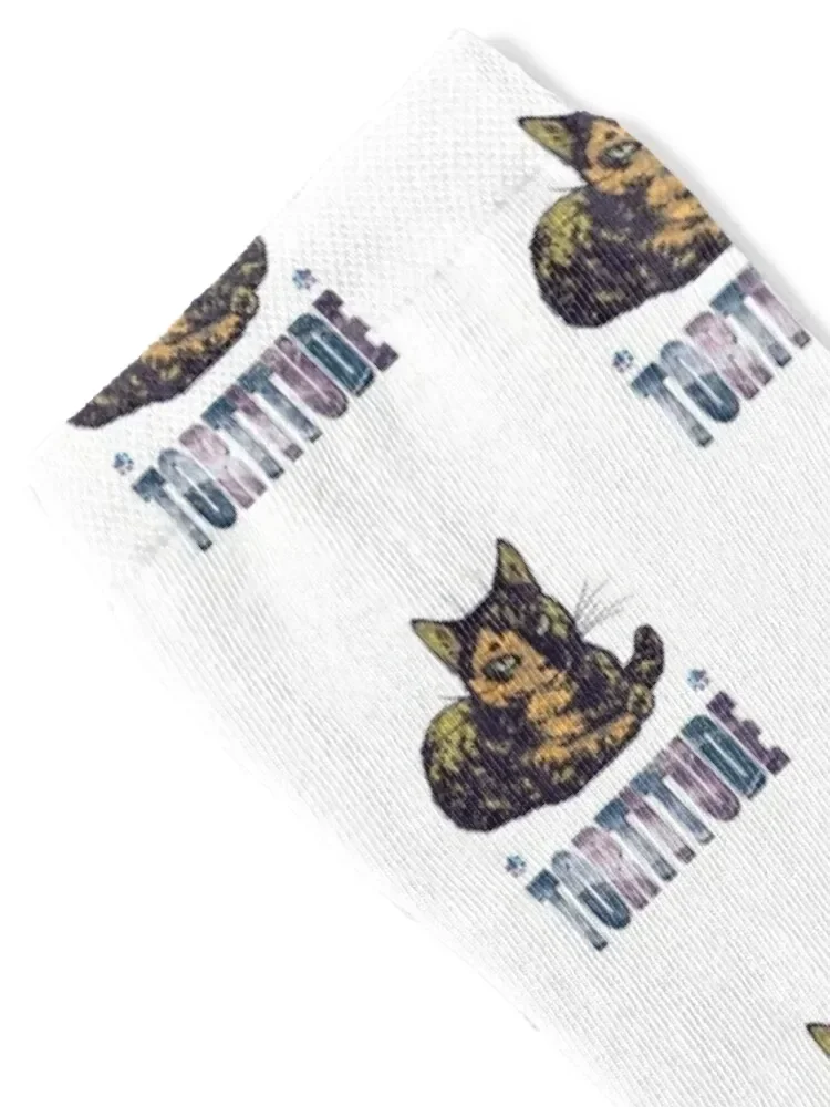 Tortitude Cat Torties are Feisty Tortoiseshell Lover Funny Gift Socks cool hip hop Mens Socks Women's