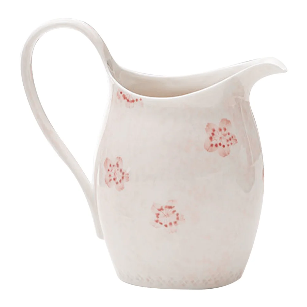 

Ceramic Sauce Pitcher Crack Resistant Mini Size Ideal for Gravy Syrup 80ml Creative Tableware for Restaurant Creamer with Handle