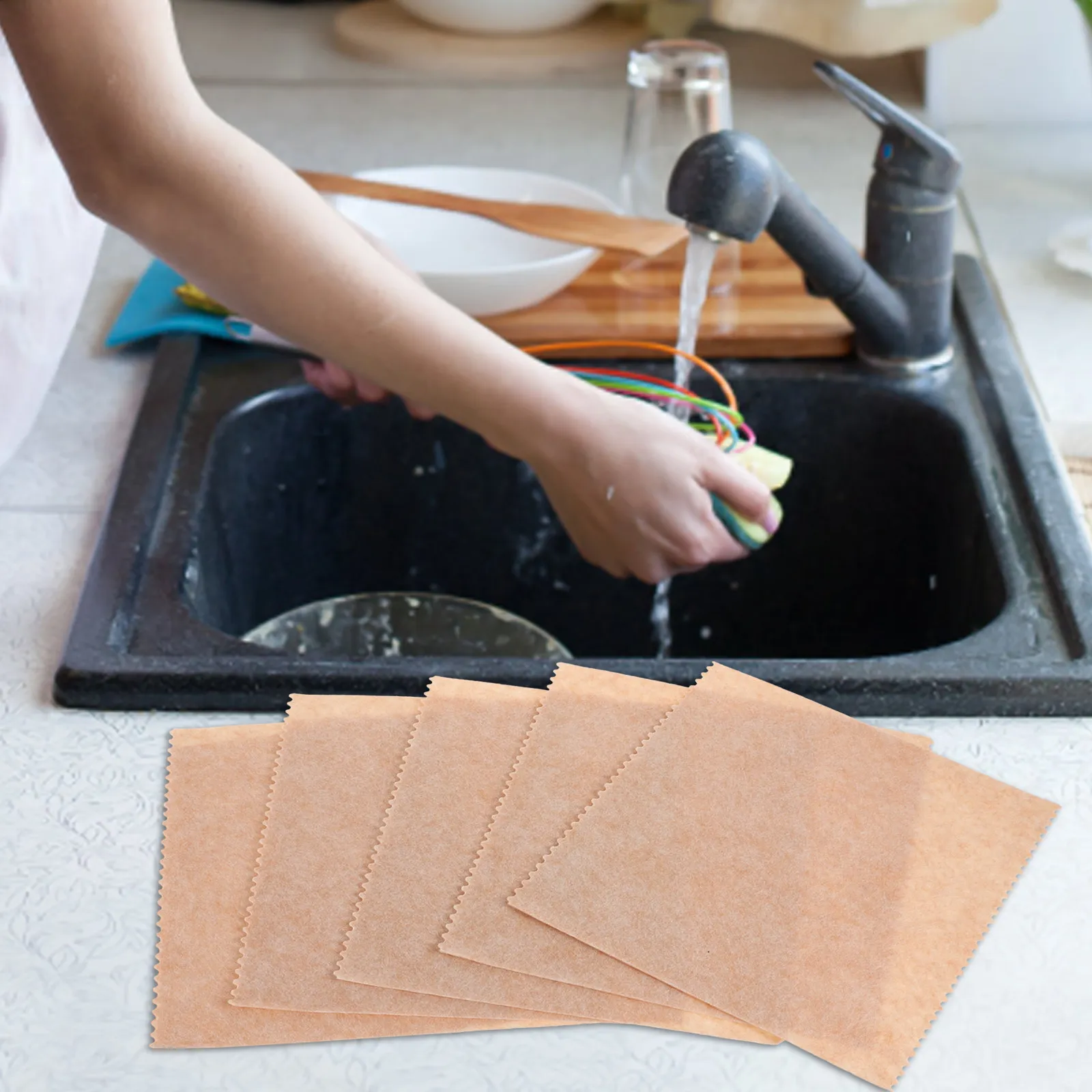 10Pcs Looped Edge Dishwashing Towels Soft Absorbent Kitchen Dish Cloths Oil Resistant Reusable Cleaning Rags for Dishes Cooktop
