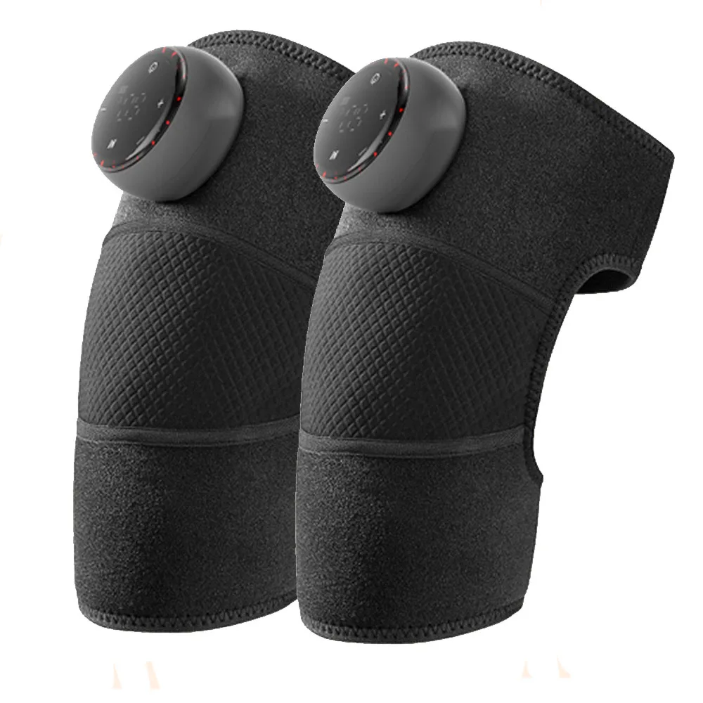 

Массажер для колена с подогревом, колено, плечо, локоть, 3-в-1, вибрационный массажер с подогревом, портативный беспроводной массажер, защита наколенника