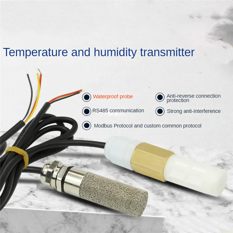 AIAI DC5-28V RS485 Temperature And Humidity Transmitter Modbus XY-MD03 Collector Temperature And Humidity -Pe Head Durable