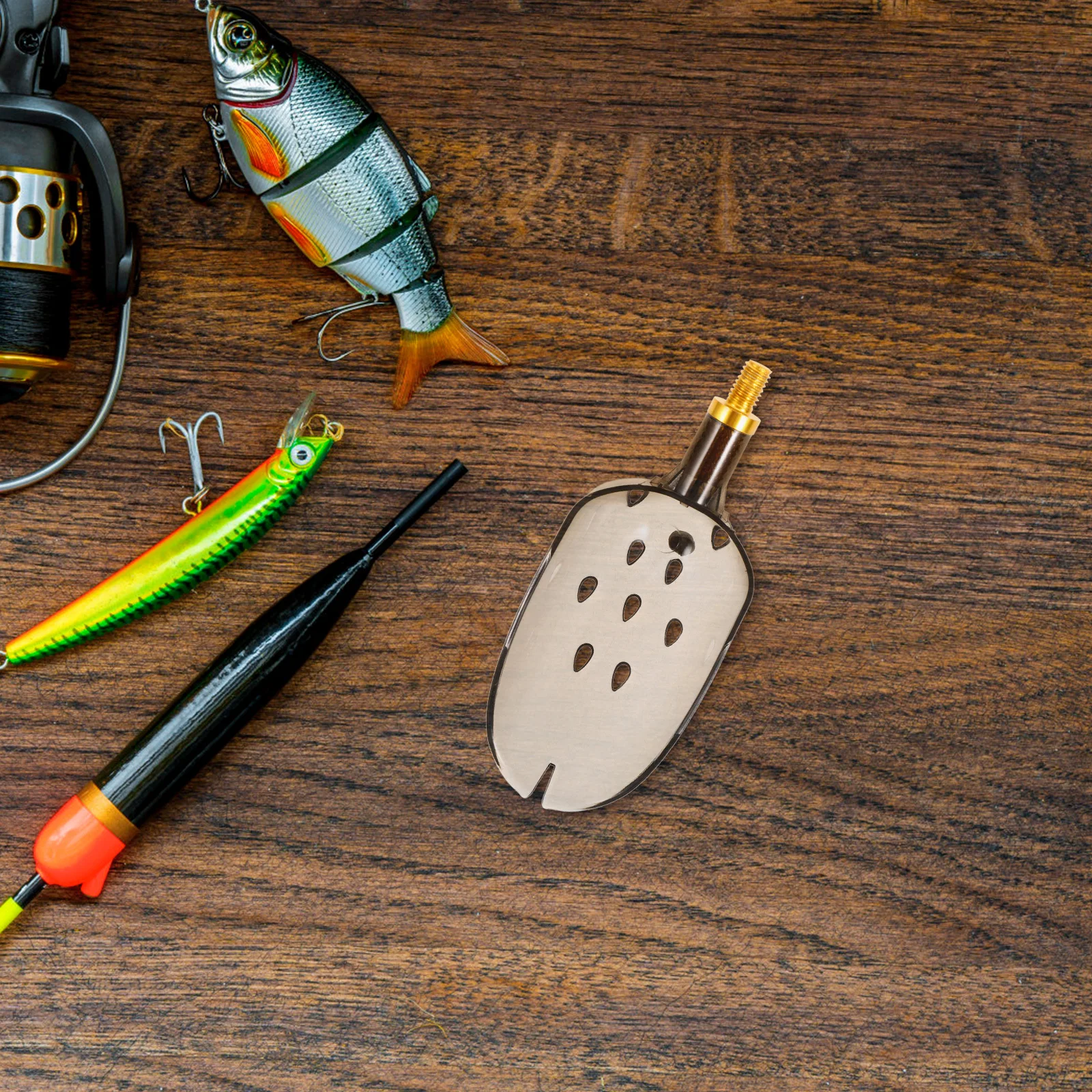 

2pcs Feeder Holder Replaceable Bait Scoop Head Fishing Bait Spoon For Carp Fishing Tackle Outdoor Angling Tool