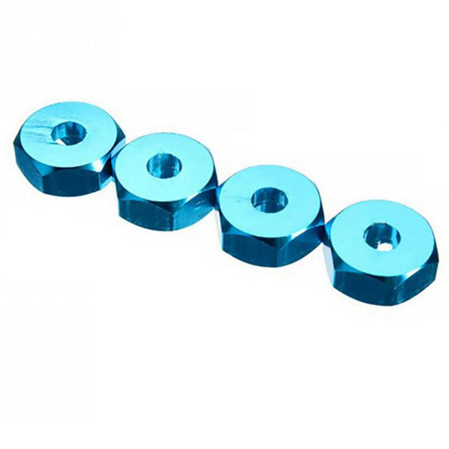 

B24C-4 шт. шестиугольный обруч колеса шестигранный 7 мм 12 мм металлический адаптер для 1/18 Wltoys A949 и 4 шт. металлическая кость