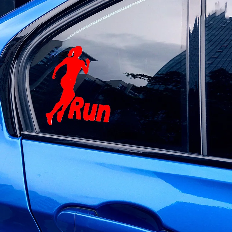 

Run Running Girl Woman Sport Decal Vinyl Car Sticker Car Truck Windows Motorcycle Laptop Camping Die Cut Toolbox Decals