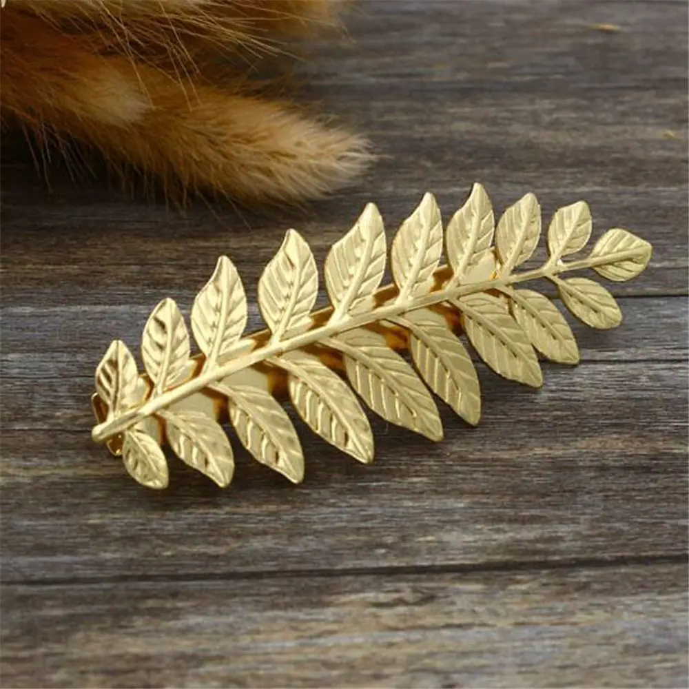 Gift Gold Bobby Pin Silver Hair Clip Girl Barrettes Hair Combs Leaf Hairpin