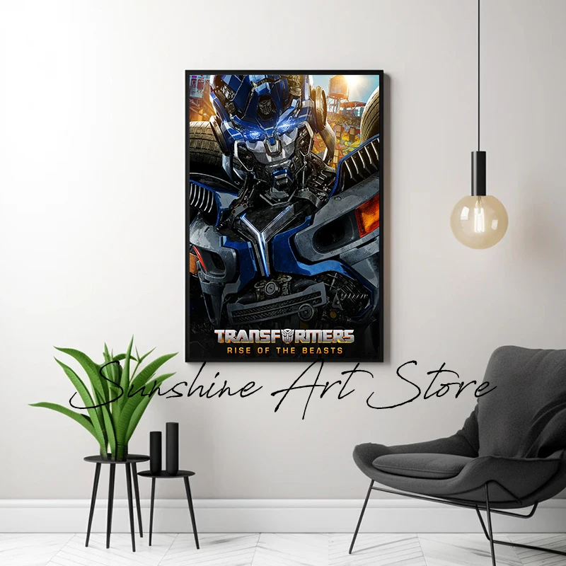 Transformers Movie Poster Canvas Painting Transformers New Film Wall Art Decor Autobots for Kids Room Boys Room Wall Decoration